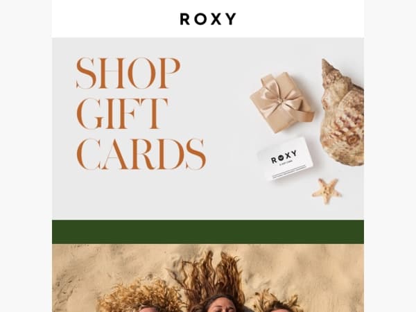Ontdek de ROXY gift cards