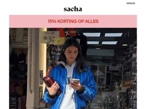 15% korting op ALLES