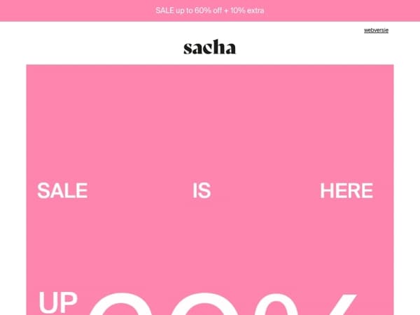 SALE up to 60% + 10% EXTRA