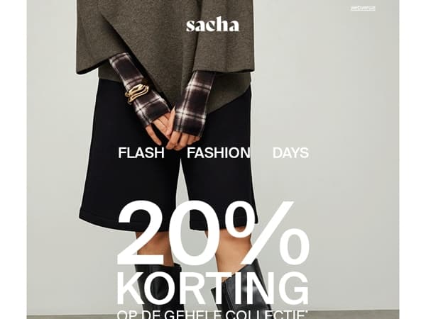 Nu 20% korting op alles