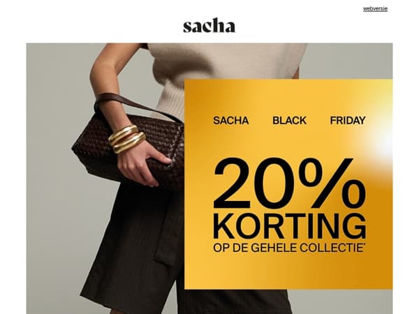 Black Friday 20% korting op alles