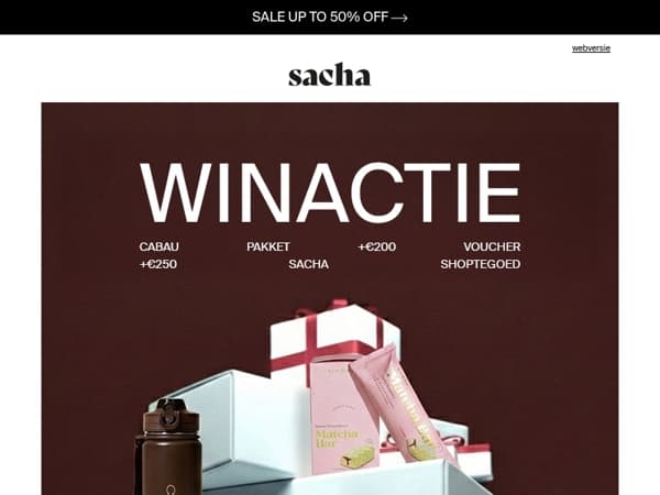 Win een Sacha X Cabau cadeauset!