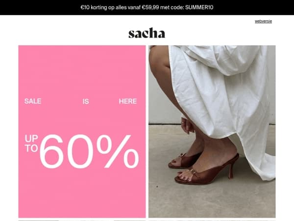Nu SALE tot 60% korting!