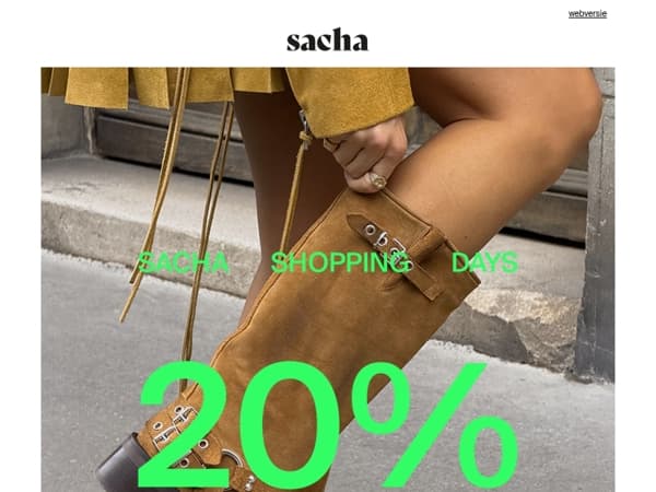 20% korting op ALLES