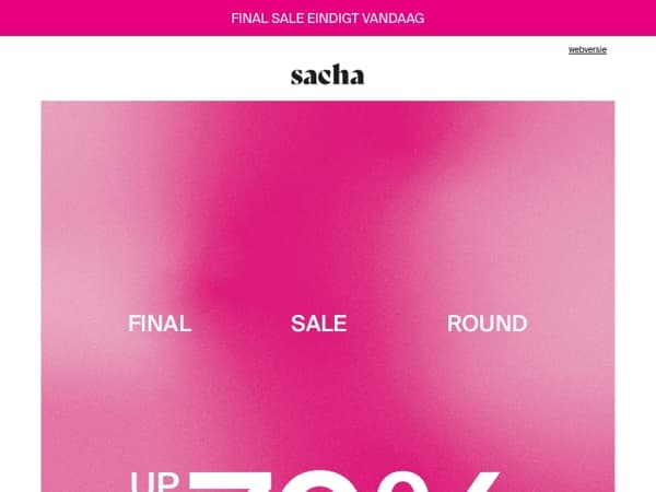 LAATSTE DAG! Tot -70% korting