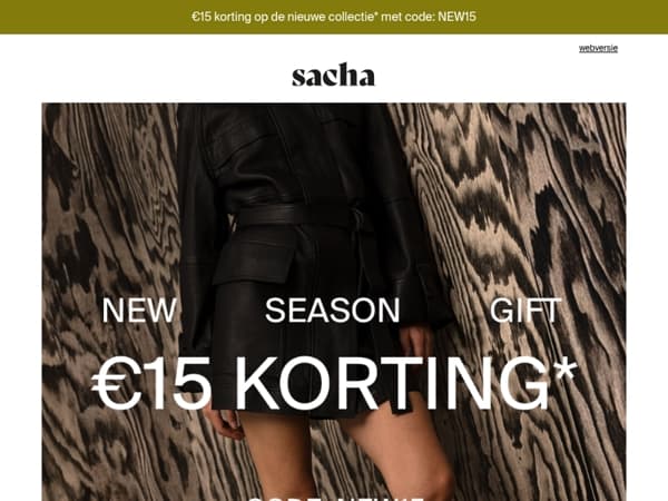 €15 voucher exclusief voor jou