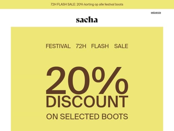 72H Festival Boots Flash Sale