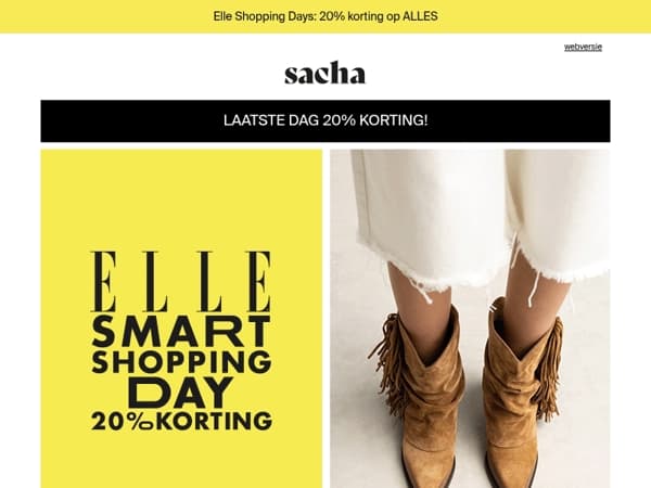 Laatste dag: 20% korting op ALLES