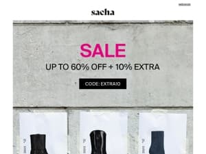 SALE tot 60% + 10% extra