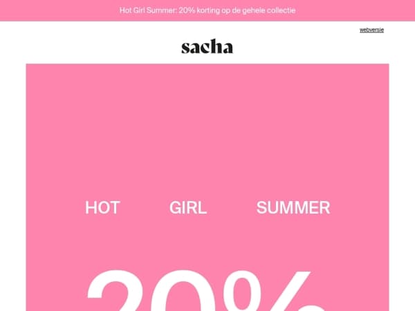 Nu 20% korting op ALLES