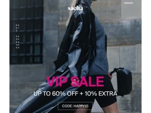 Nu 60% + 10% extra korting