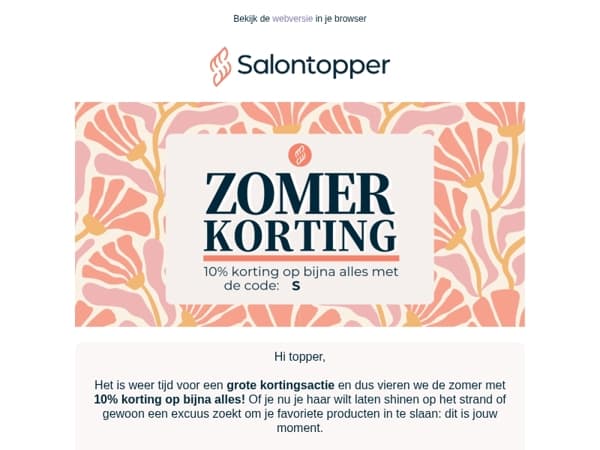 Korting op bijna ALLES ☀️ Onze Summer Deals starten nu, mis het niet!