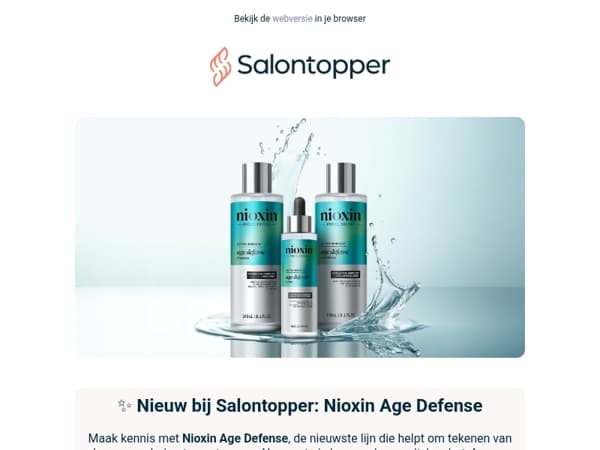NIOXIN nieuws: Age Defense & Loyalty Kits 💪🏻 Laat ons je helpen om het maximale uit je haar te halen