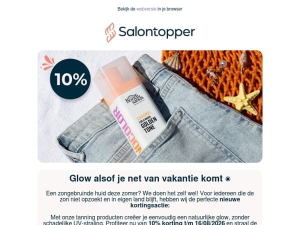 ✨ Jouw perfecte zomergloed begint hier