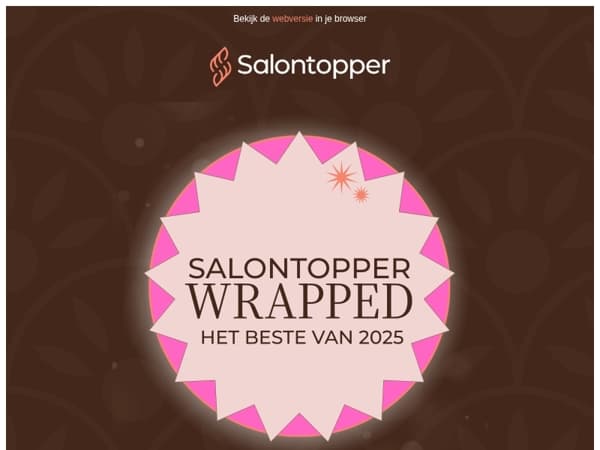 🗓️ Jouw Salontopper Wrapped 2025 is er!
