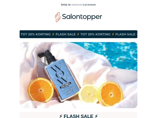 ⚡️ Laatste kans: tot 20% KORTING tijdens onze FLASH SALE