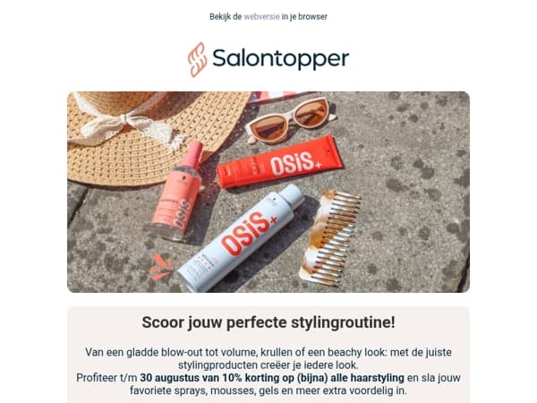 ✨ 10% korting op haarstyling