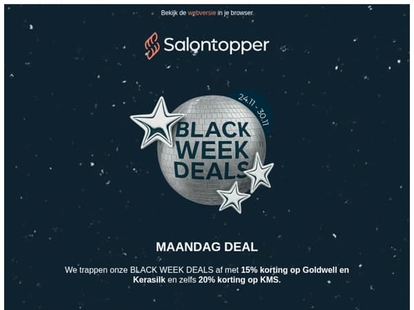 MAANDAG DEAL 🪩 Goldwell, KMS en Kerasilk tot wel 20% KORTING