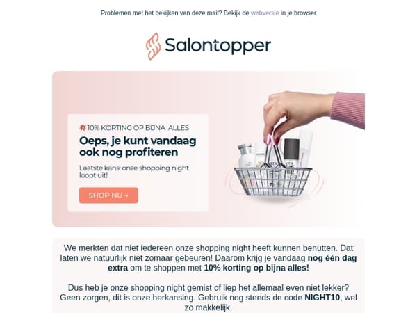 Oeps, je kunt vandaag ook nog profiteren...