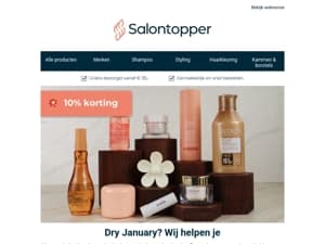 💧 Dry January? Zorg voor jouw droge haar & huid met onze kortingsactie!