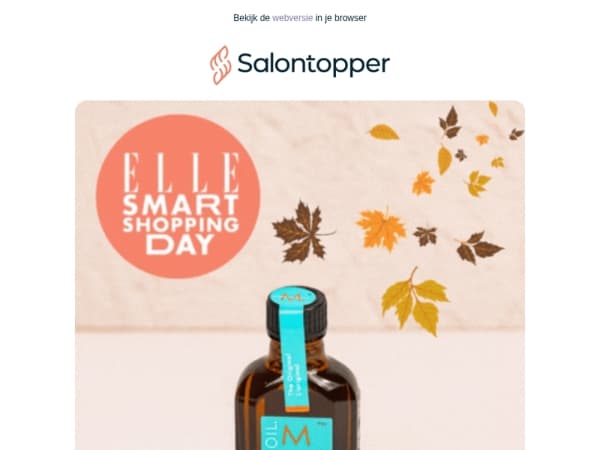 Alleen vandaag 20% KORTING op Moroccanoil 🩵 Elle Smart Shopping Day