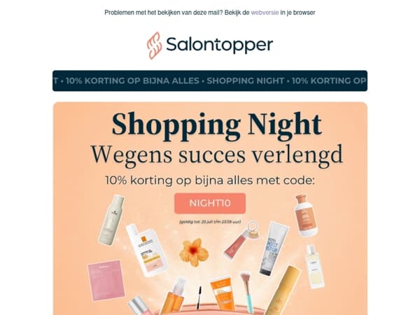 💕 Goed nieuws: Shopping Night wegens succes verlengt!