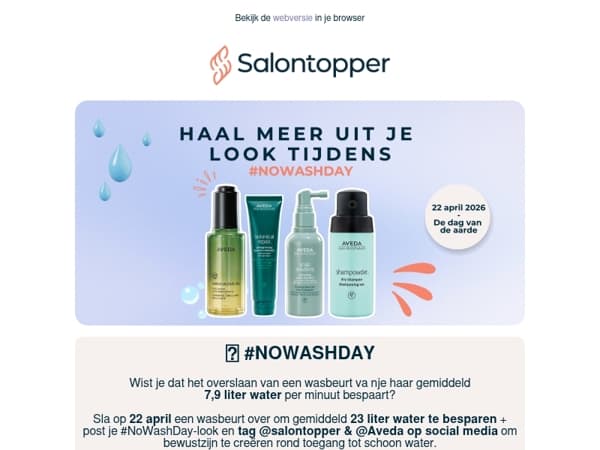 Haal meer uit je look tijdens #NOWASHDAY