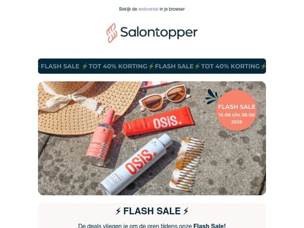 ⚡️ Flash Sale alert: kortingen tot 50%