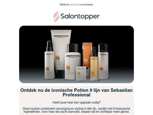 Ontdek nu de iconische Potion 9 lijn van Sebastian Professional