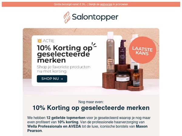 Nog even: Wella Professionals, Sebastian Professional, Goldwell en meer... | -10%