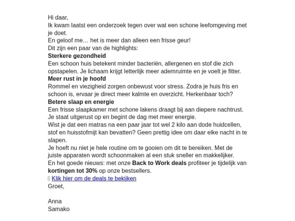 Dit doet een schone leefomgeving met jou...