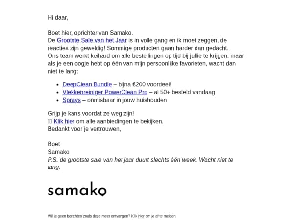 Bespaar nu tot 60% op mijn favorieten