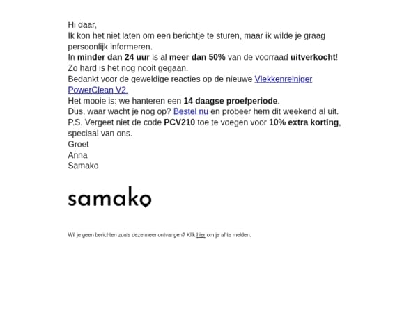 Meer dan 50% uitverkocht... 😱