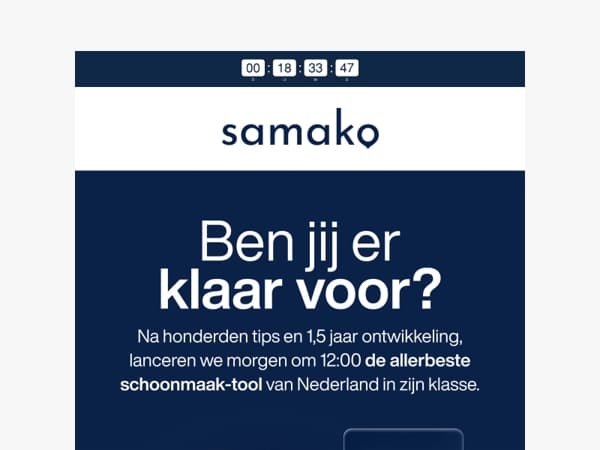 Let op: morgen lanceren wij iets groots!