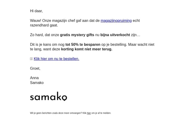 Deze kortingen komen niet meer terug...