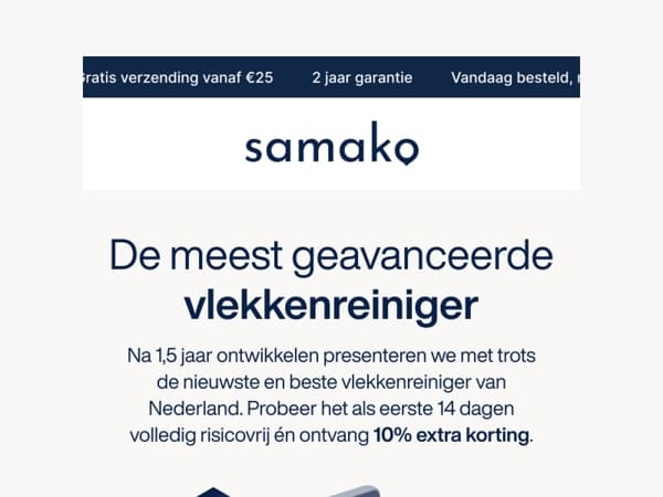 Nieuw: Vlekkenreiniger PowerClean V2