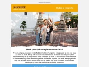 Hoge kortingen op geselecteerde bestemmingen