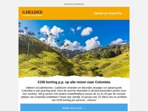 Nú €150 korting p.p. op dit kleurrijke land