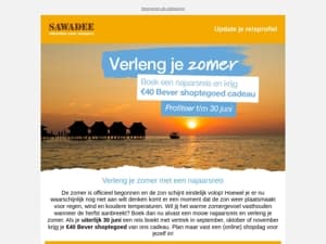 Verleng je zomer ☀️