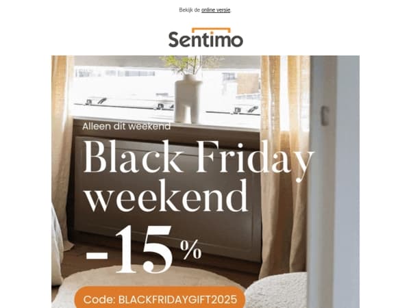 Vier Black Friday in stijl met Sentimo!