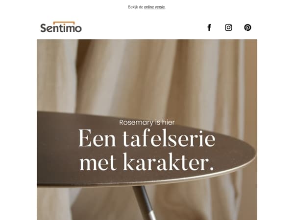 Net gelanceerd: Tafelserie Rosemary