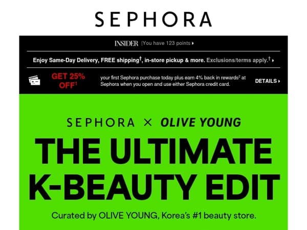 Sephora x OLIVE YOUNG = the ultimate collab