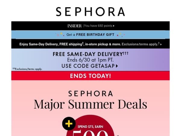 Last chance to save up to 50% on select beauty 🫨