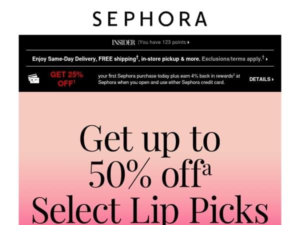 SALE: up to 50% off this National Lip Day 💄