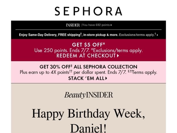 There’s still time to choose your FREE birthday gift set
