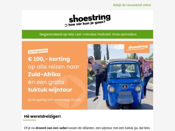 Wijnen, wijnen, wijnen... in Zuid-Afrika!