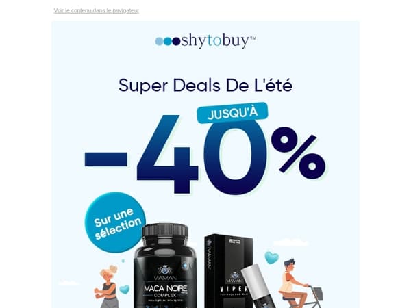 🎯 Jusqu’à -40 % sur nos marques phares