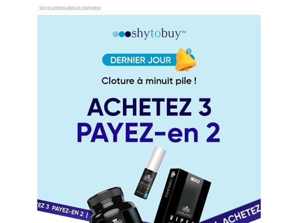 🕛 Plus que quelques heures pour en profiter..