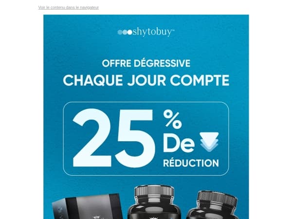 💥 Offre dégressive aujourd’hui : jusqu’à -25 %