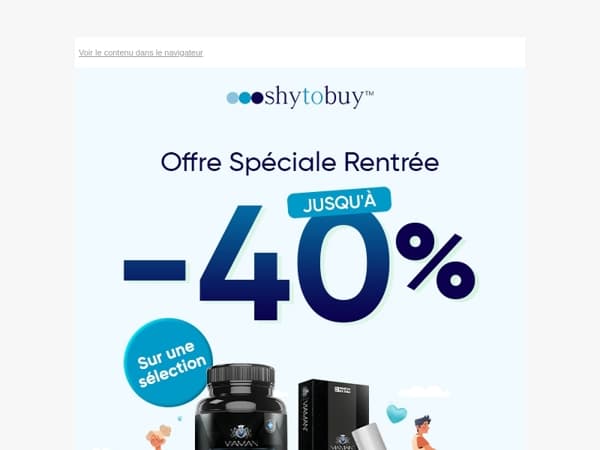 🔥 Rentrée chaude avec jusqu'à -40% sur notre sélection
